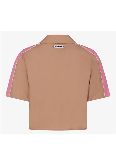 Camicia con logo MSGM KIDS | S6MSJGSI206092